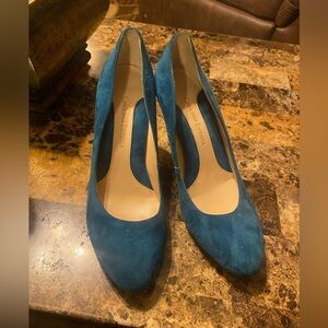 Carolinna Espinosa Suede Leather Heels Size 7.5